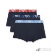 Quần lót nam Emporio Armani Bold Monogram Stretch Cotton Trunk 3-pack Marine Multi